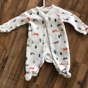 Newborn pajamas.